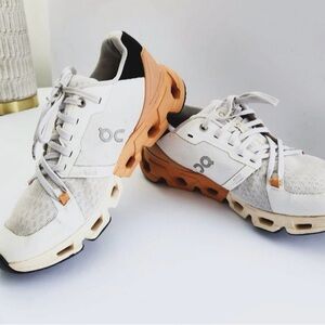 ON Women's Athletic Shoes - White and Orange